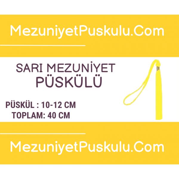 Sarı Mezuniyet Püskülü